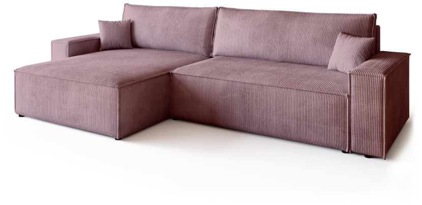Narożnik z funkcją spania ADI XL różowy 671568