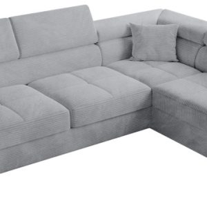 Narożnik z funkcją spania ANTON szary sztruks 701864 Narożnik z funkcją spania ANTON szary sztruks 701864