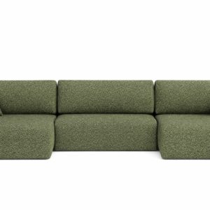 Narożnik z funkcją spania, Ariel U XL, szenil Artico, Moss 881596