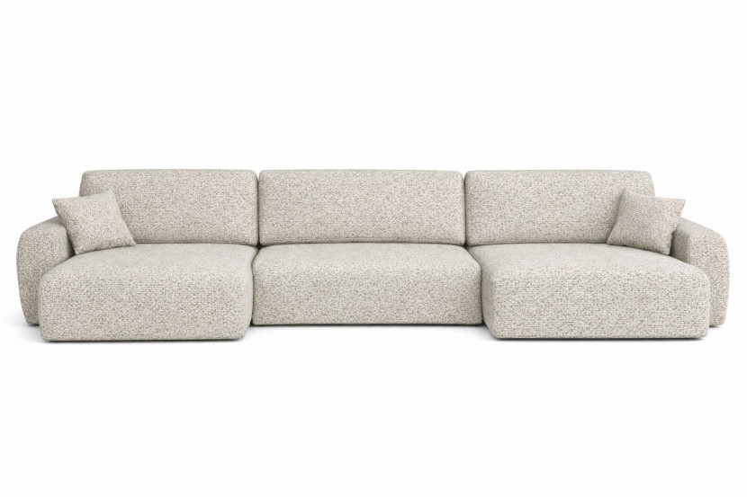 Narożnik z funkcją spania, Ariel U XL, szenil Artico, Nata 881703