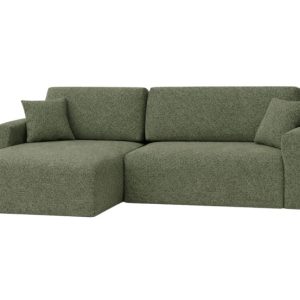 Narożnik z funkcją spania, Ariel XL, szenil Artico, Moss, Lewy 879115 Narożnik z funkcją spania, Ariel XL, szenil Artico, Moss, Lewy 879115