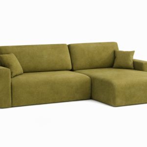Narożnik z funkcją spania, Ariel XL, welur Salvador, Oliwkowy, Prawy 879070 Narożnik z funkcją spania, Ariel XL, welur Salvador, Oliwkowy, Prawy 879070