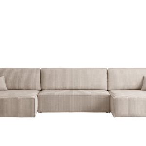 Narożnik z funkcją spania BEST U XL, tkanina Poso Beżowy 638790 Narożnik z funkcją spania BEST U XL, tkanina Poso Beżowy 638790