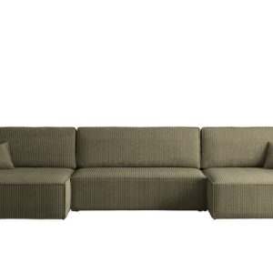 Narożnik z funkcją spania BEST U XL, tkanina Poso Oliwkowy 638828 Narożnik z funkcją spania BEST U XL, tkanina Poso Oliwkowy 638828