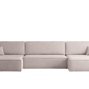 Narożnik z funkcją spania BEST U XL, tkanina Verita Beżowy 638886 Narożnik z funkcją spania BEST U XL, tkanina Verita Beżowy 638886