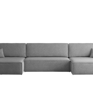 Narożnik z funkcją spania BEST U XL, tkanina Verita Stalowy 638893 Narożnik z funkcją spania BEST U XL, tkanina Verita Stalowy 638893