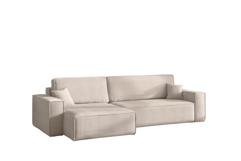 Narożnik z funkcją spania BEST XL tkanina Poso Beżowy Lewy 824696