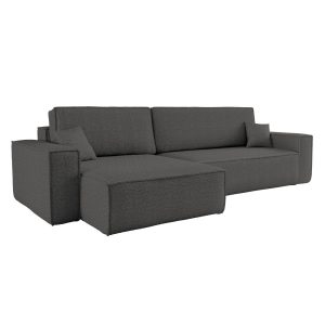 Narożnik z funkcją spania, BEST XL tkanina Quelle Grafitowy Lewy 570478 Narożnik z funkcją spania, BEST XL tkanina Quelle Grafitowy Lewy 570478