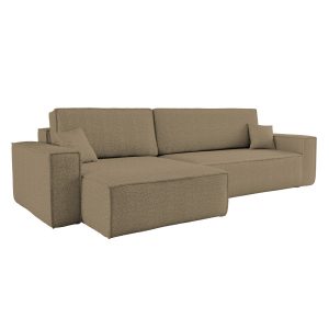 Narożnik z funkcją spania, BEST XL tkanina Quelle Jasnobrązowy Lewy 570423 Narożnik z funkcją spania, BEST XL tkanina Quelle Jasnobrązowy Lewy 570423