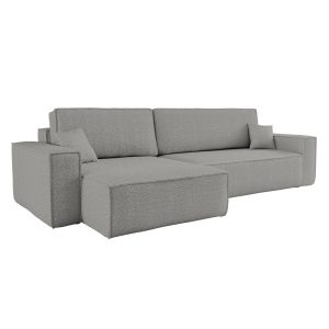 Narożnik z funkcją spania, BEST XL tkanina Quelle Szary Lewy 570479 Narożnik z funkcją spania, BEST XL tkanina Quelle Szary Lewy 570479
