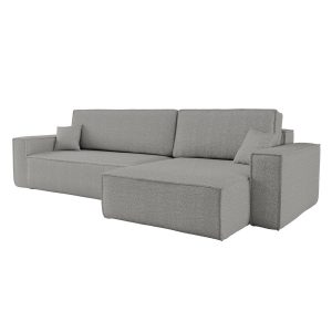 Narożnik z funkcją spania, BEST XL tkanina Quelle Szary Prawy 570463 Narożnik z funkcją spania, BEST XL tkanina Quelle Szary Prawy 570463