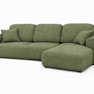 Narożnik z funkcją spania Bingo L, tkanina szenil Artico, Moss, Prawy 913447 Narożnik z funkcją spania Bingo L, tkanina szenil Artico, Moss, Prawy 913447