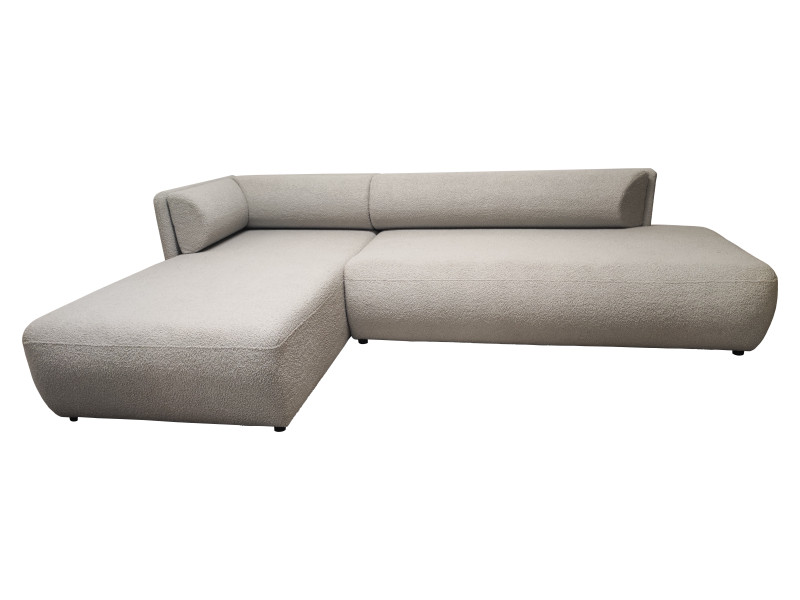Narożnik z funkcją spania Cloud 289 cm Lewy rogówka rozkładana boucle szary 1066202