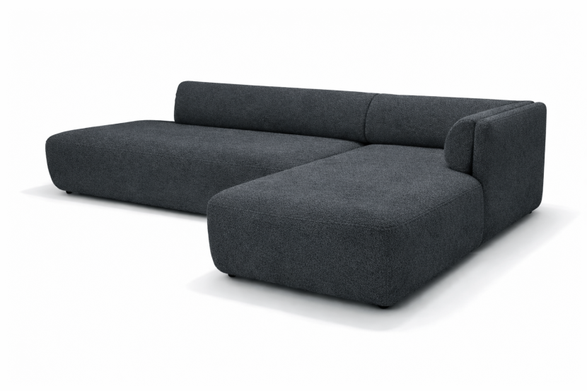 Narożnik z funkcją spania Cloud 289 cm Prawy rogówka boucle Grafitowy 1066211