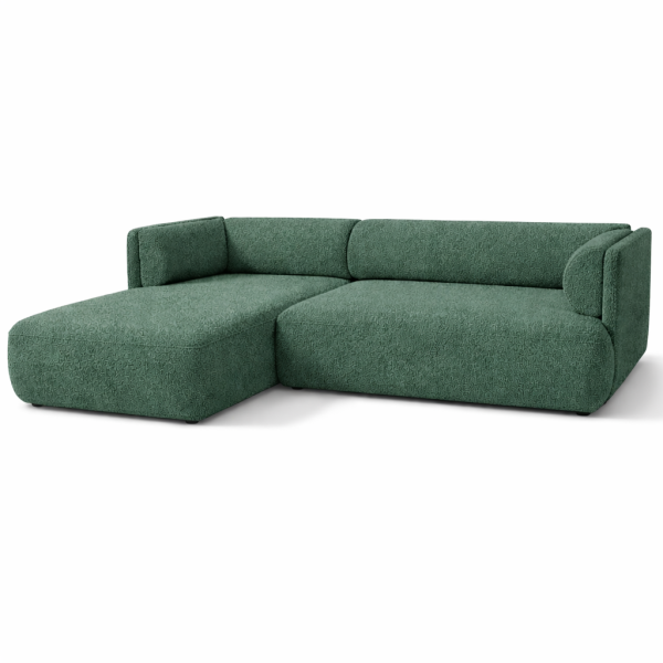 Narożnik z funkcją spania Cloud Mini Lewy rogówka boucle Morska Zieleń 1062581