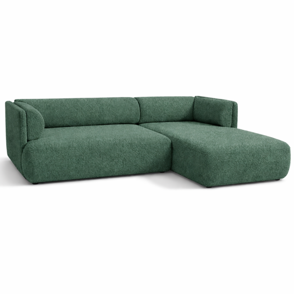 Narożnik z funkcją spania Cloud Mini Prawy rogówka boucle Morska Zieleń 1062575