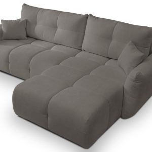 Narożnik z funkcją spania do salonu BOSE, prawostronny, szary 725018 Narożnik z funkcją spania do salonu BOSE, prawostronny, szary 725018