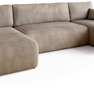 Narożnik z funkcją spania do salonu PUMI U beż 682074 Narożnik z funkcją spania do salonu PUMI U beż 682074