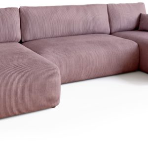 Narożnik z funkcją spania do salonu PUMI U różowa 682047 Narożnik z funkcją spania do salonu PUMI U różowa 682047