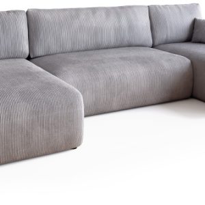 Narożnik z funkcją spania do salonu PUMI U szara 682061 Narożnik z funkcją spania do salonu PUMI U szara 682061
