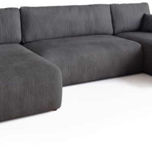 Narożnik z funkcją spania do salonu PUMI U szara 682058 Narożnik z funkcją spania do salonu PUMI U szara 682058
