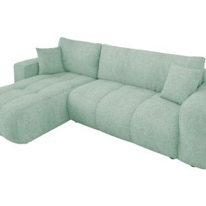 Narożnik z funkcją spania Furyn Boucle 765893 Narożnik z funkcją spania Furyn Boucle 765893