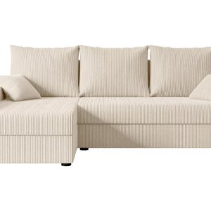 Narożnik z funkcją spania i pojemnikiem ALESIA-L 231x140x90 cm Beżowy 707759 Narożnik z funkcją spania i pojemnikiem ALESIA-L 231x140x90 cm Beżowy 707759
