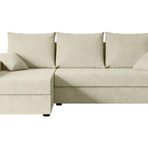 Narożnik z funkcją spania i pojemnikiem ALESIA-L 231x140x90 cm Beżowy 707825 Narożnik z funkcją spania i pojemnikiem ALESIA-L 231x140x90 cm Beżowy 707825