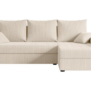 Narożnik z funkcją spania i pojemnikiem ALESIA-L 231x140x90 cm Beżowy 707901 Narożnik z funkcją spania i pojemnikiem ALESIA-L 231x140x90 cm Beżowy 707901