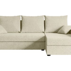 Narożnik z funkcją spania i pojemnikiem ALESIA-L 231x140x90 cm Beżowy 707950 Narożnik z funkcją spania i pojemnikiem ALESIA-L 231x140x90 cm Beżowy 707950