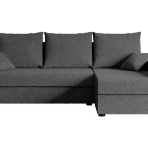 Narożnik z funkcją spania i pojemnikiem ALESIA-L 231x140x90 cm Szary 707875 Narożnik z funkcją spania i pojemnikiem ALESIA-L 231x140x90 cm Szary 707875