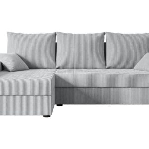Narożnik z funkcją spania i pojemnikiem ALESIA-L 231x140x90 cm Szary 707805 Narożnik z funkcją spania i pojemnikiem ALESIA-L 231x140x90 cm Szary 707805