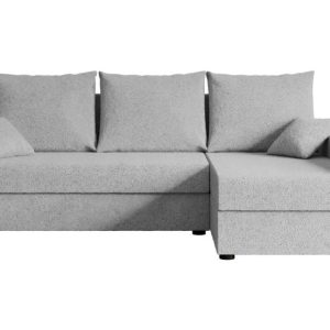 Narożnik z funkcją spania i pojemnikiem ALESIA-L 231x140x90cm Jasny szary 707861 Narożnik z funkcją spania i pojemnikiem ALESIA-L 231x140x90cm Jasny szary 707861