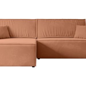 Narożnik z funkcją spania i pojemnikiem CELTIC-XL – 277x143x83cm Morelowy 487677 Narożnik z funkcją spania i pojemnikiem CELTIC-XL – 277x143x83cm Morelowy 487677