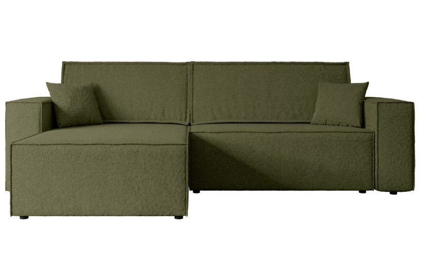 Narożnik z funkcją spania i pojemnikiem CELTIC-XL - 277x143x83cm Zielony 487694
