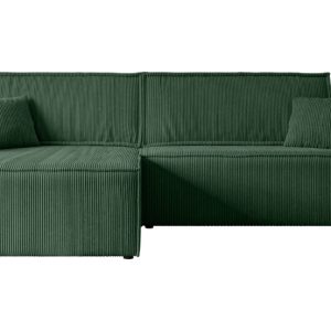 Narożnik z funkcją spania i pojemnikiem CELTIC-XL – 277x143x83cm Zielony 487547 Narożnik z funkcją spania i pojemnikiem CELTIC-XL – 277x143x83cm Zielony 487547