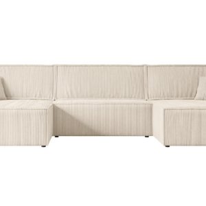 Narożnik z funkcją spania i pojemnikiem CELTIC-XLU – 377x143x83cm Beżowy 487546 Narożnik z funkcją spania i pojemnikiem CELTIC-XLU – 377x143x83cm Beżowy 487546