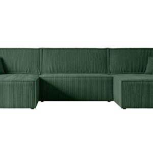Narożnik z funkcją spania i pojemnikiem CELTIC-XLU – 377x143x83cm Zielony 487649 Narożnik z funkcją spania i pojemnikiem CELTIC-XLU – 377x143x83cm Zielony 487649