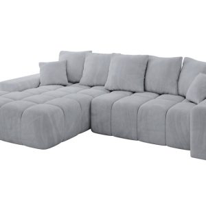 Narożnik z funkcją spania i pojemnikiem ENSI-L 267x164x69 cm Szary 787163 Narożnik z funkcją spania i pojemnikiem ENSI-L 267x164x69 cm Szary 787163