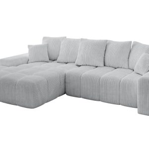 Narożnik z funkcją spania i pojemnikiem ENSI-L 267x164x69 cm Szary 787204 Narożnik z funkcją spania i pojemnikiem ENSI-L 267x164x69 cm Szary 787204