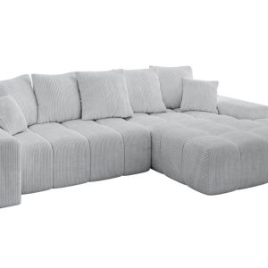 Narożnik z funkcją spania i pojemnikiem ENSI-L 267x164x69 cm Szary 787209 Narożnik z funkcją spania i pojemnikiem ENSI-L 267x164x69 cm Szary 787209