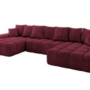 Narożnik z funkcją spania i pojemnikiem ENSI-U 353x164x69 cm Czerwony 787172 Narożnik z funkcją spania i pojemnikiem ENSI-U 353x164x69 cm Czerwony 787172