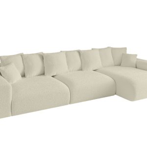 Narożnik z funkcją spania i pojemnikiem ESKAR-L2 364x176x72 cm Beżowy 837723 Narożnik z funkcją spania i pojemnikiem ESKAR-L2 364x176x72 cm Beżowy 837723