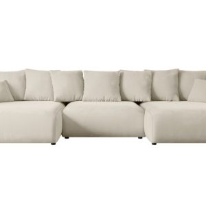 Narożnik z funkcją spania i pojemnikiem ESKAR-U 364x176x72 cm Beżowy 524479 Narożnik z funkcją spania i pojemnikiem ESKAR-U 364x176x72 cm Beżowy 524479