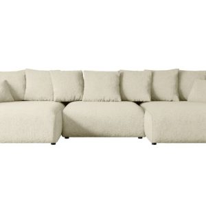 Narożnik z funkcją spania i pojemnikiem ESKAR-U 364x176x72 cm Beżowy 524477 Narożnik z funkcją spania i pojemnikiem ESKAR-U 364x176x72 cm Beżowy 524477