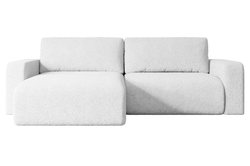 Narożnik z funkcją spania i pojemnikiem KLEEA-L - 247x143x83cm Biały 487601
