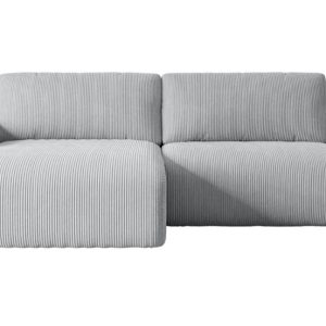 Narożnik z funkcją spania i pojemnikiem KLEEA-L – 247x143x83cm Szary 488766 Narożnik z funkcją spania i pojemnikiem KLEEA-L – 247x143x83cm Szary 488766