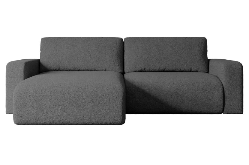 Narożnik z funkcją spania i pojemnikiem KLEEA-L - 247x143x83cm Szary 487605