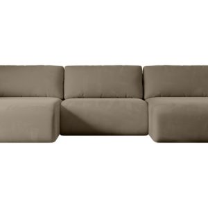 Narożnik z funkcją spania i pojemnikiem KLEEA-U – 347x143x83cm Brązowy 487714 Narożnik z funkcją spania i pojemnikiem KLEEA-U – 347x143x83cm Brązowy 487714