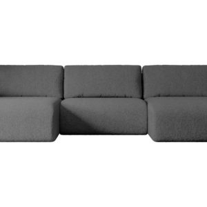 Narożnik z funkcją spania i pojemnikiem KLEEA-U – 347x143x83cm Szary 487595 Narożnik z funkcją spania i pojemnikiem KLEEA-U – 347x143x83cm Szary 487595